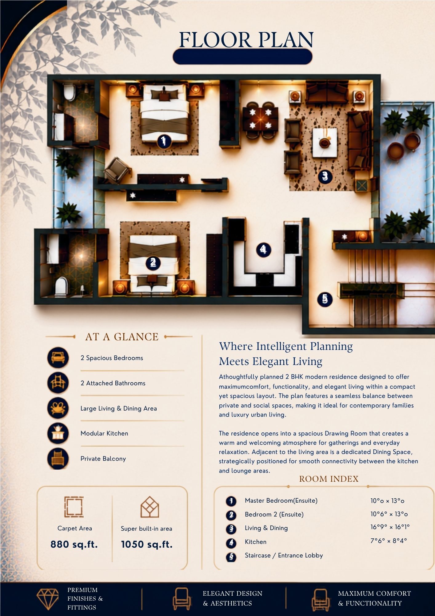 2BHK Flat for Sale in Pyramid Plaza – Modern & Spacious Home